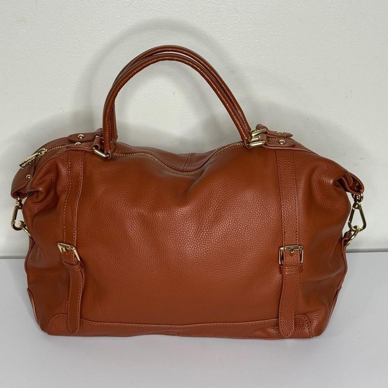 ORA outlet DELPHNE Adele Red Pebble Satchel nBAG.