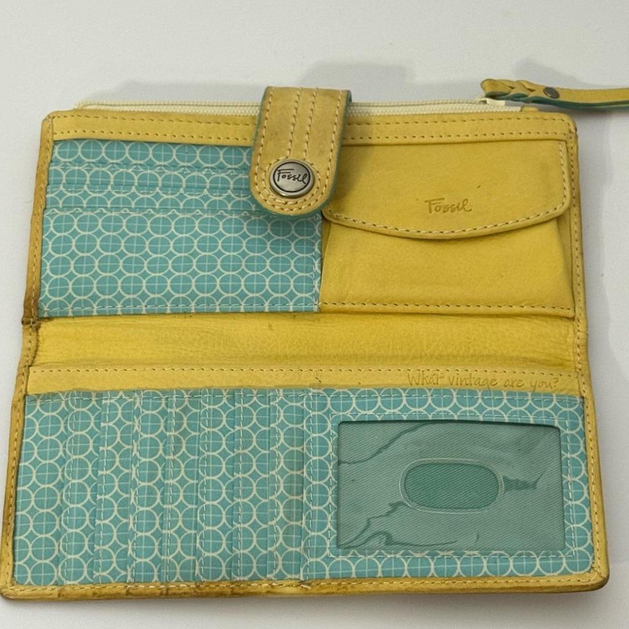 Fossil Women's Wallet - Yellow – Fossil Vintage S… - image 5