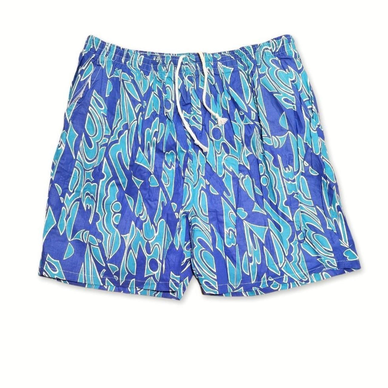 American Vintage Men's Blue Shorts Depop