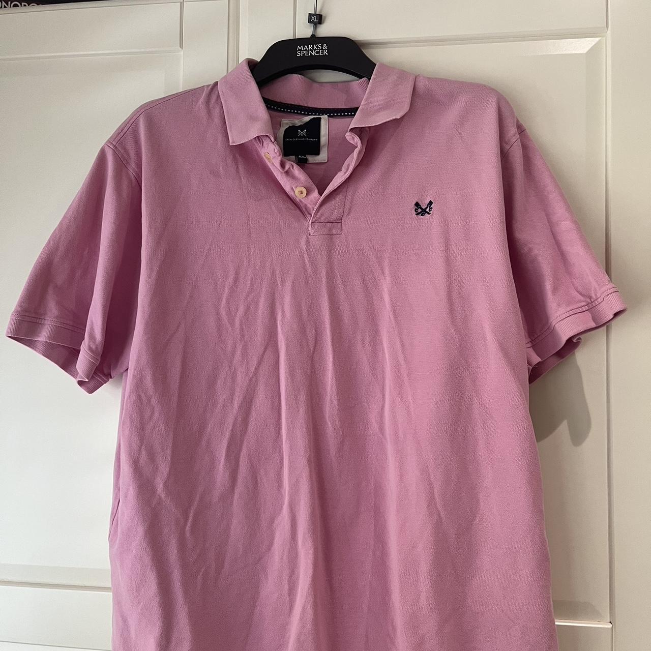 Pink Crew polo shirt size XXL. Excellent condition.... Depop