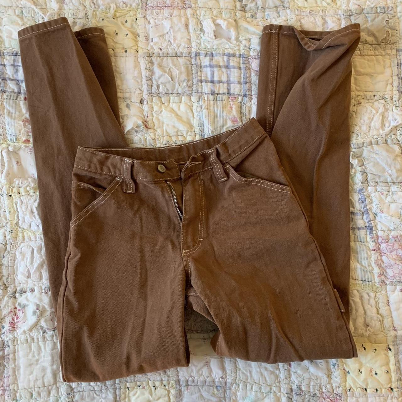 Brown brandy-melville-corduroy-pants - Depop