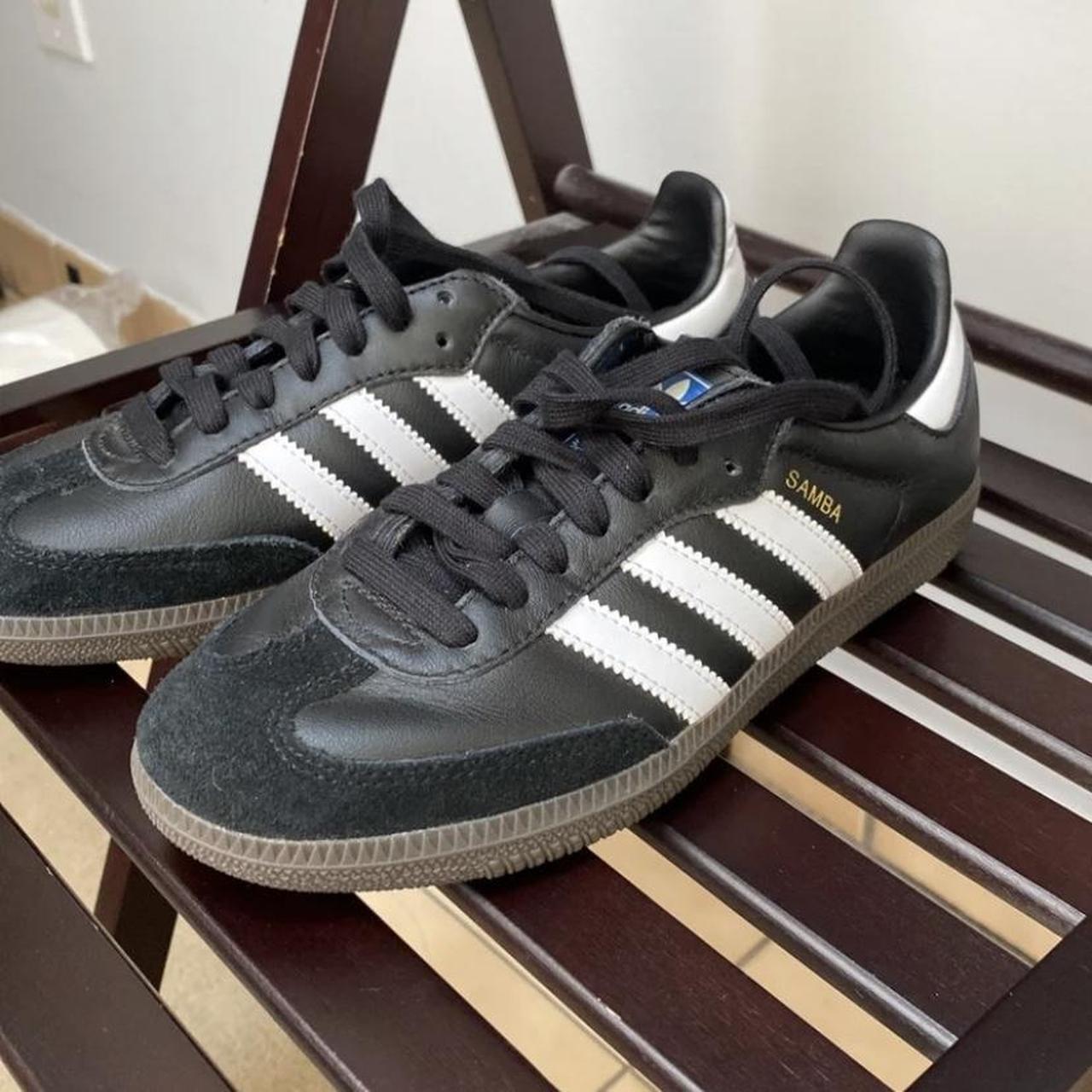 Adidas Sambas OG Black Womens 5.5 Mens 4.5 worn... - Depop