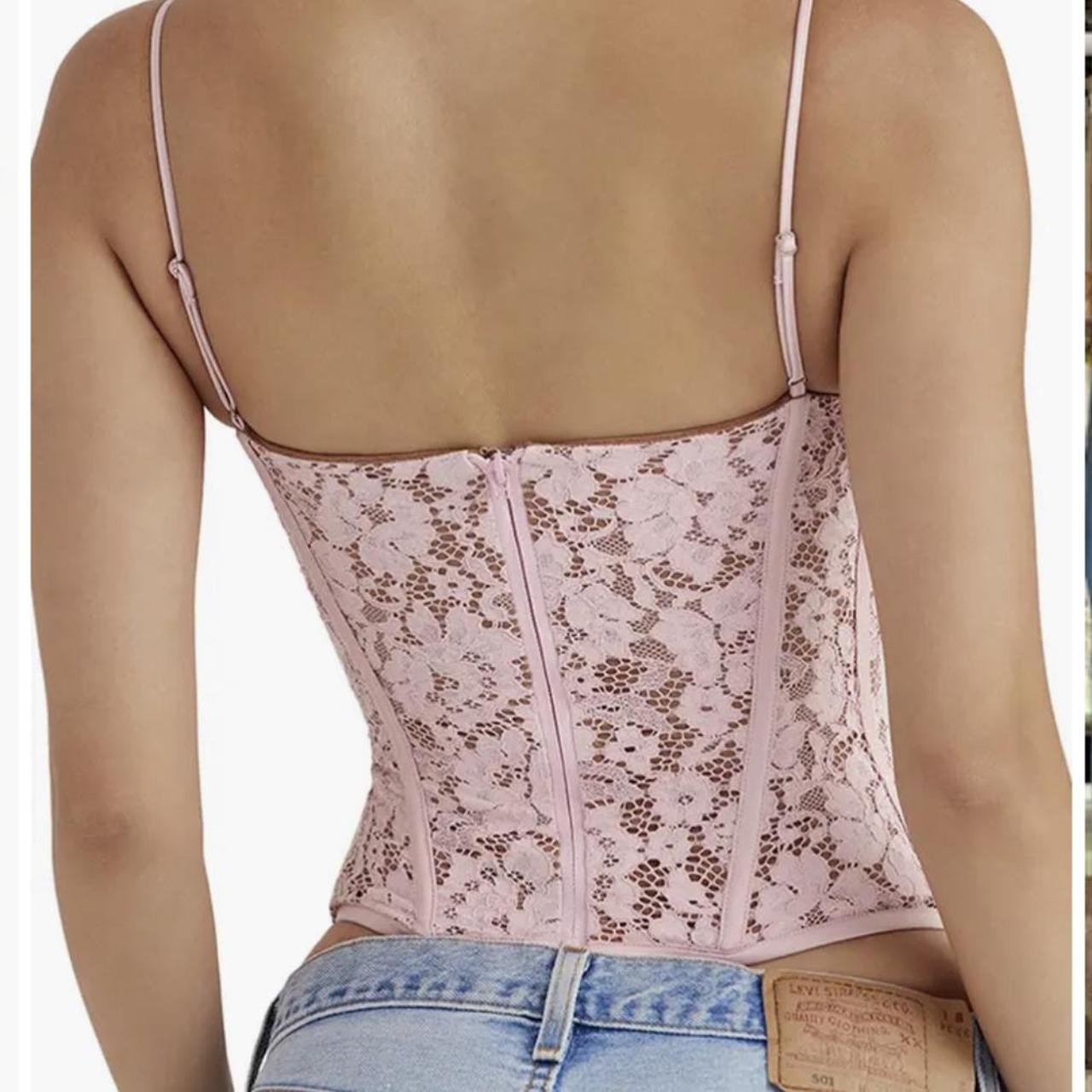 Mila Floral Lace Underwire Corset Camisole