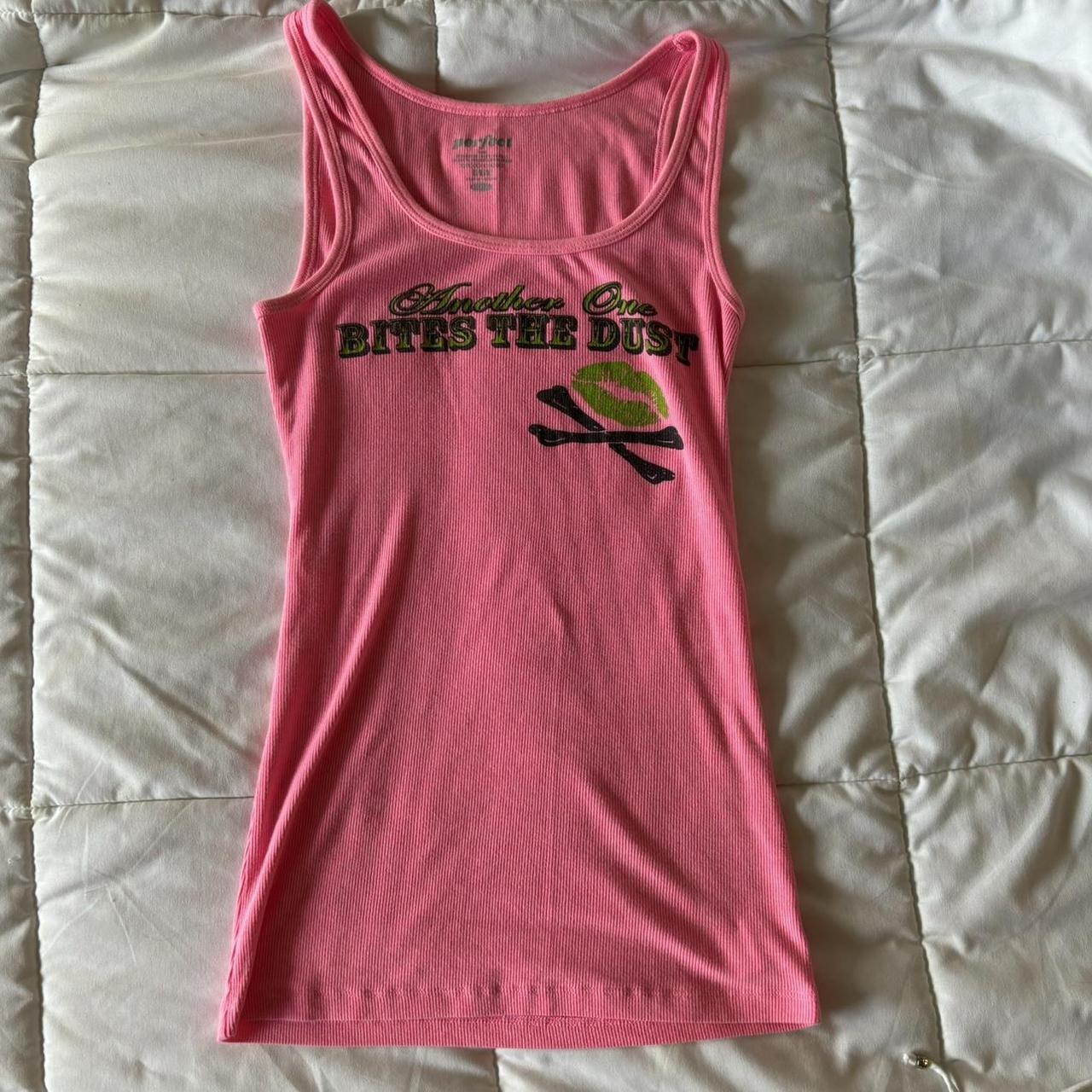 Y2k Inspired Tank Top, Tara Yummy Coded Size - Depop