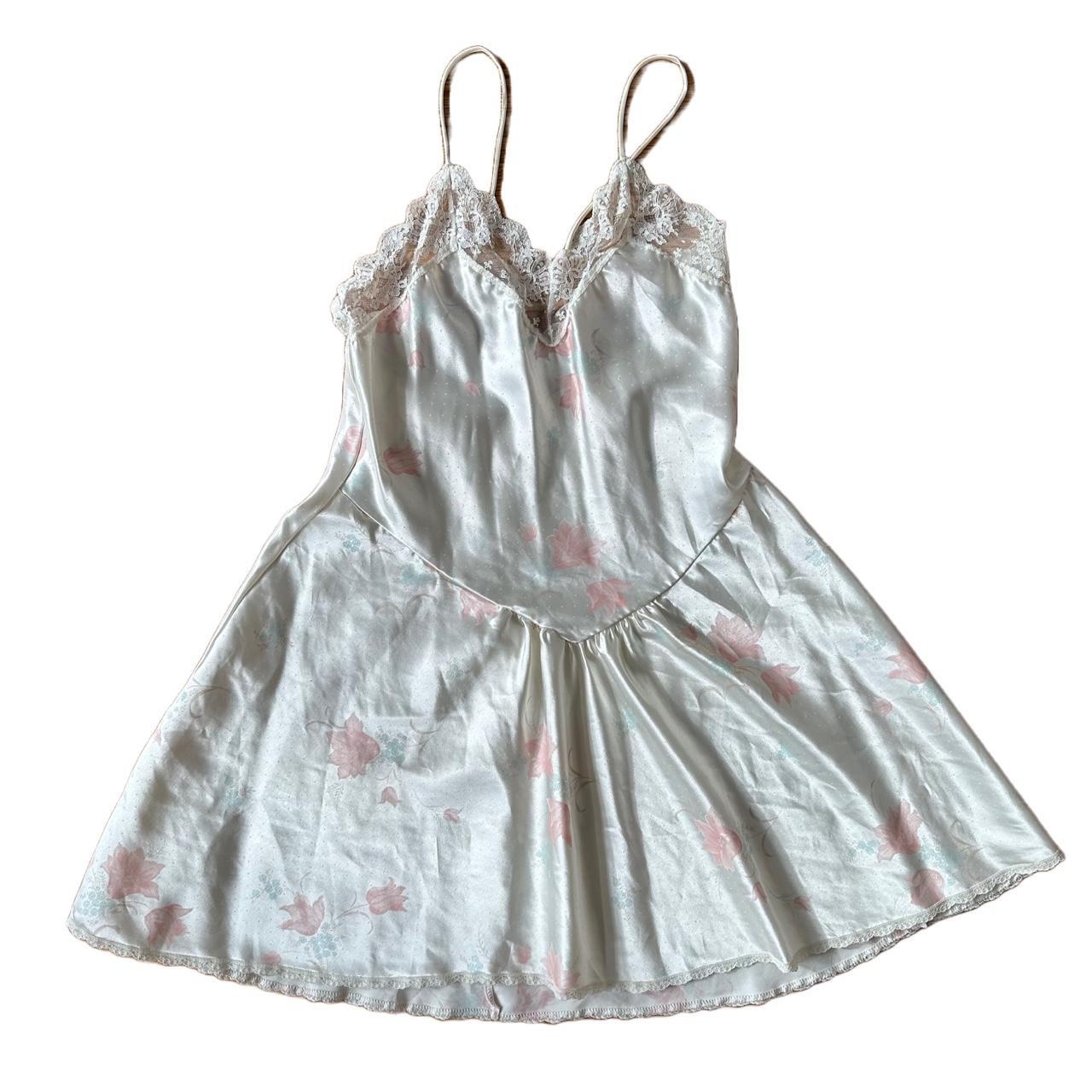 VINTAGE SLIP MINI DRESS silky vintage mini slip... Depop