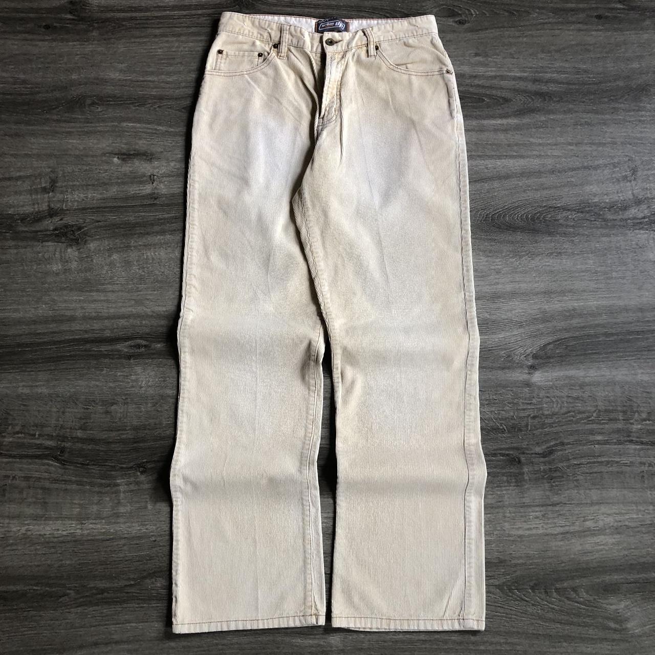 Cream colored corduroy store pants