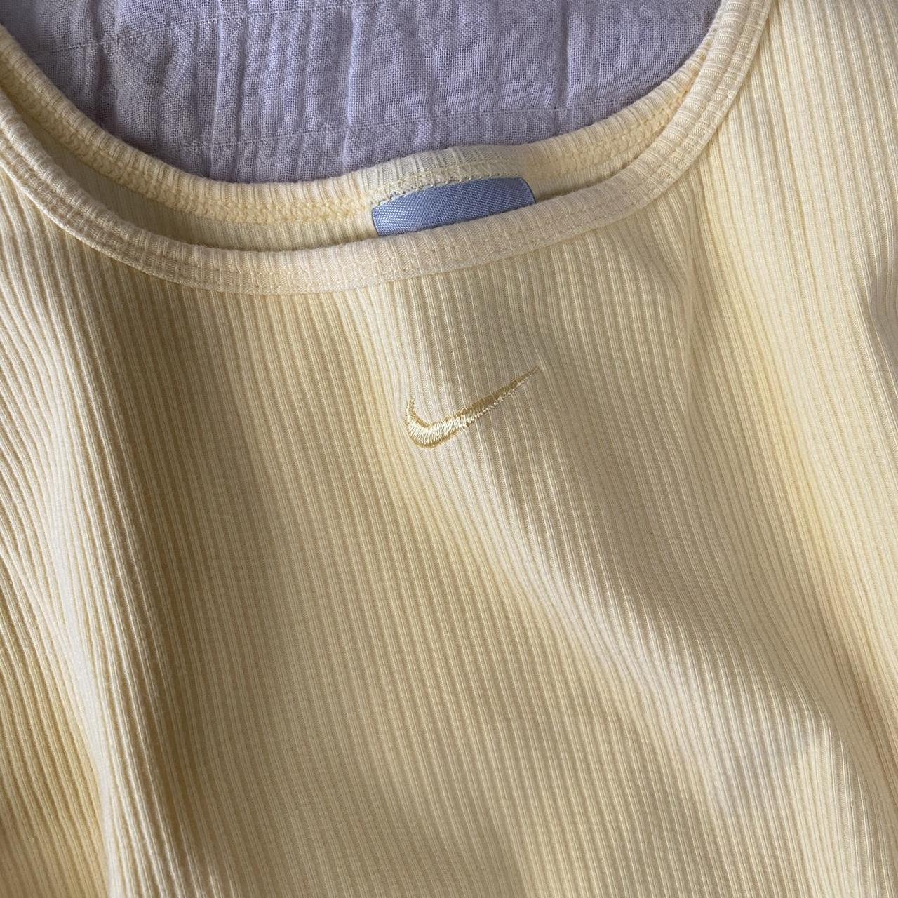 yellow nike top womens