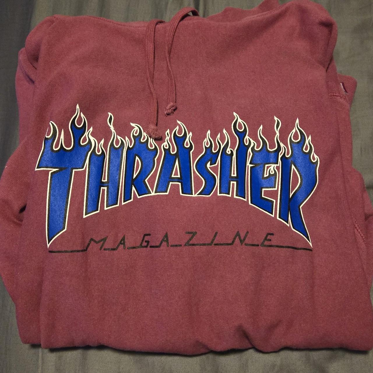 Offers Supreme Thrasher Magenta Hoodie