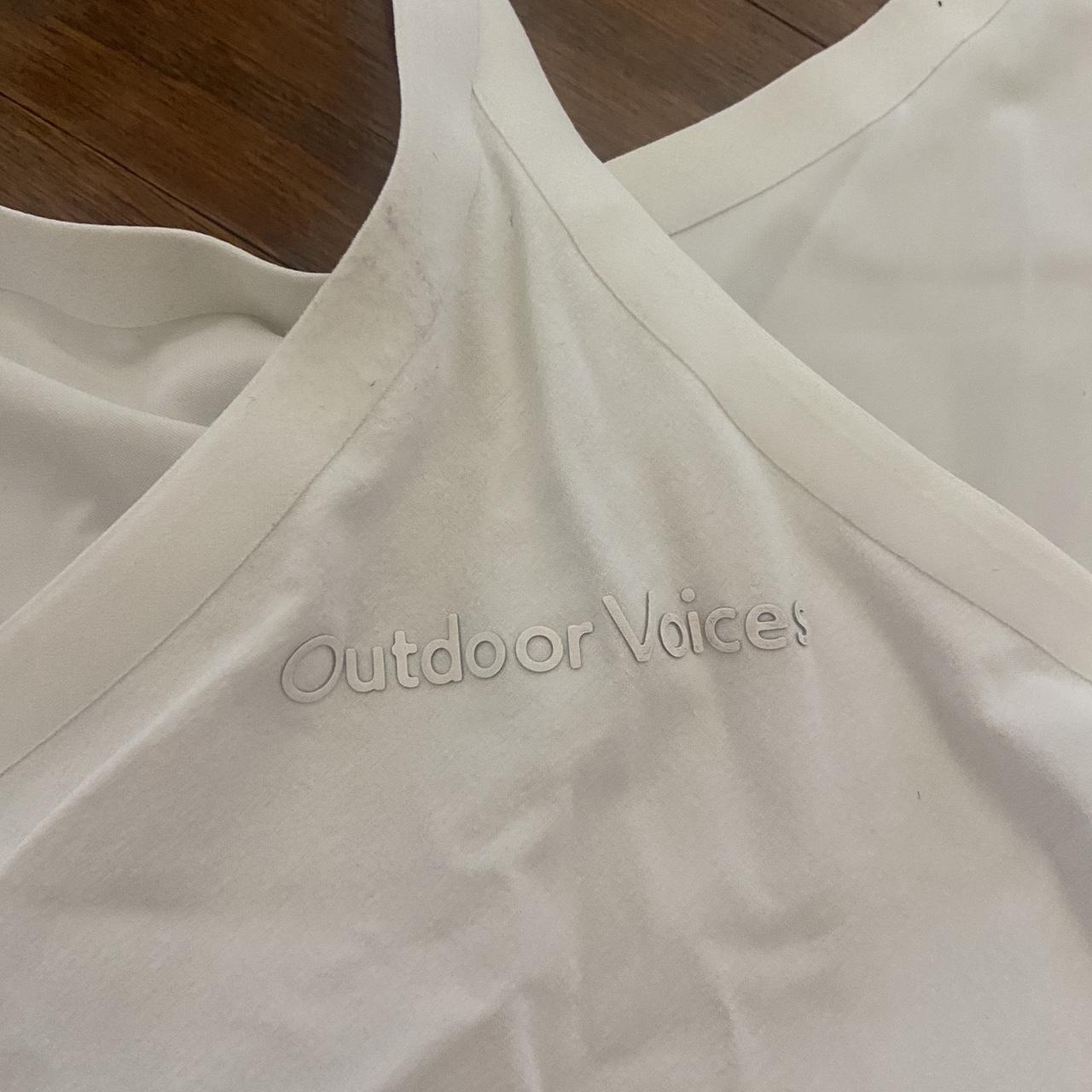 The exercise dress from outdoor voices in white. - Depop