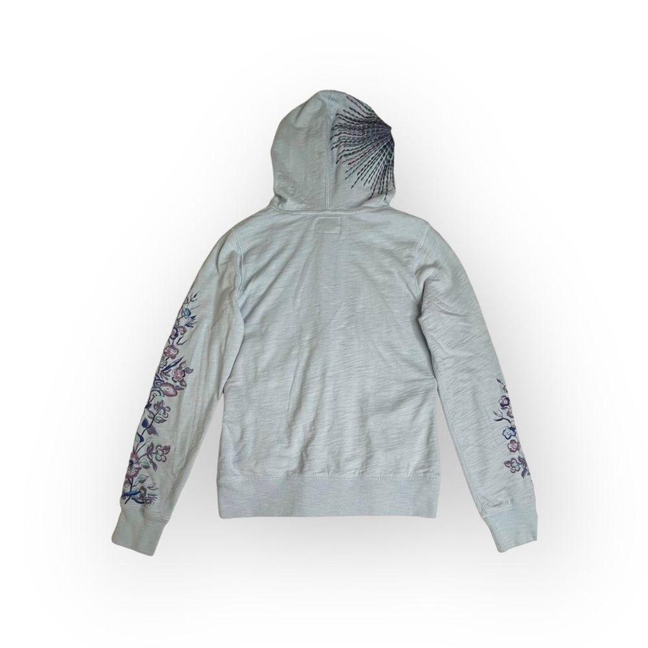 VHTF: Y2K Lucky Brand Geisha Embroidered Zip Hoodie | Depop