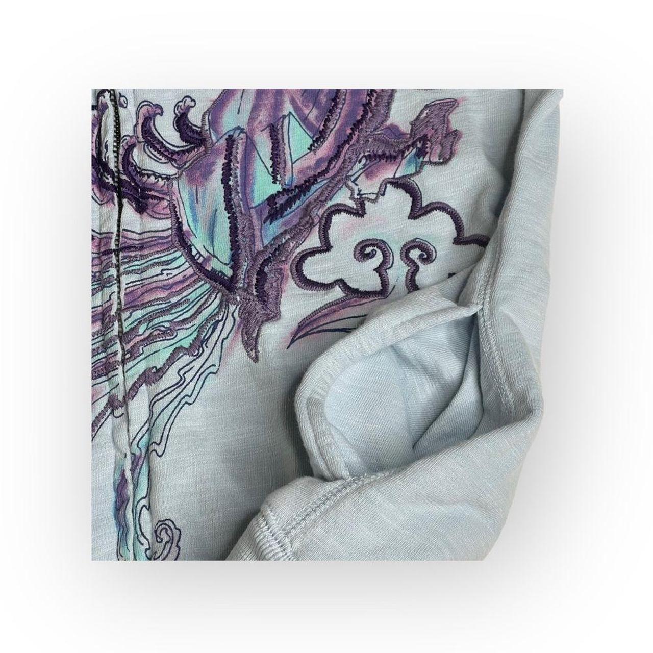VHTF: Y2K Lucky Brand Geisha Embroidered Zip Hoodie | Depop
