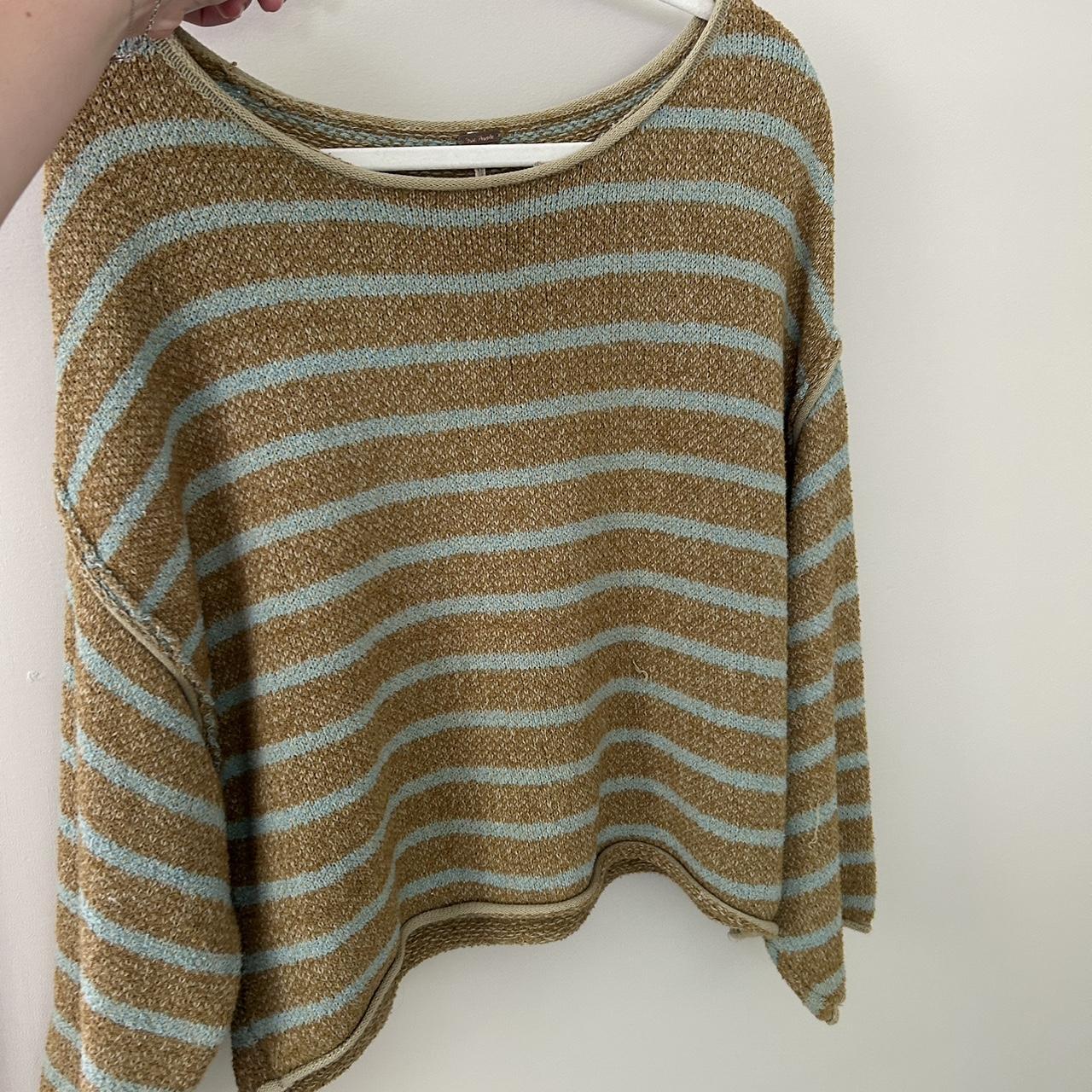 Free People striped sweater - Depop