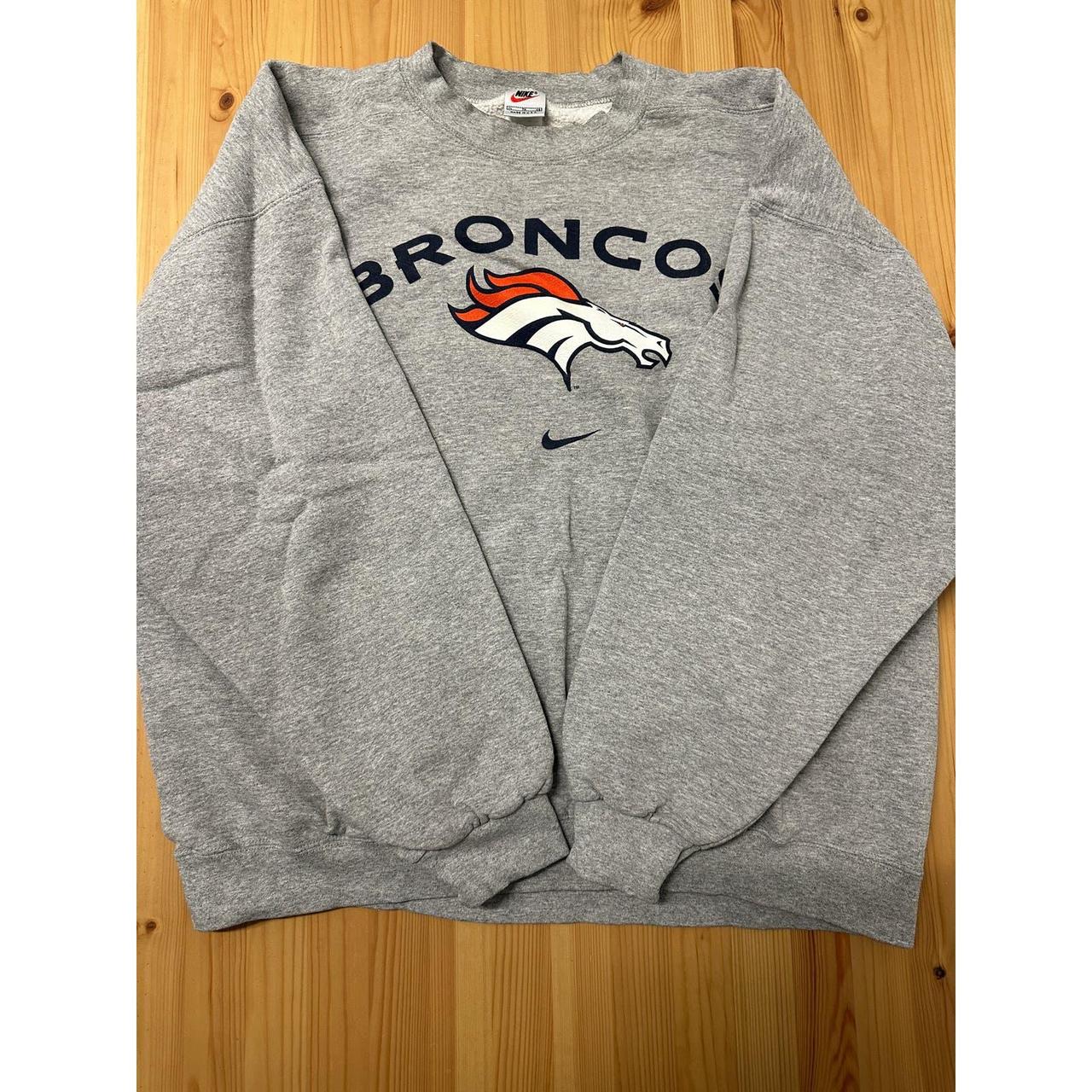 Grey hotsell broncos sweatshirt