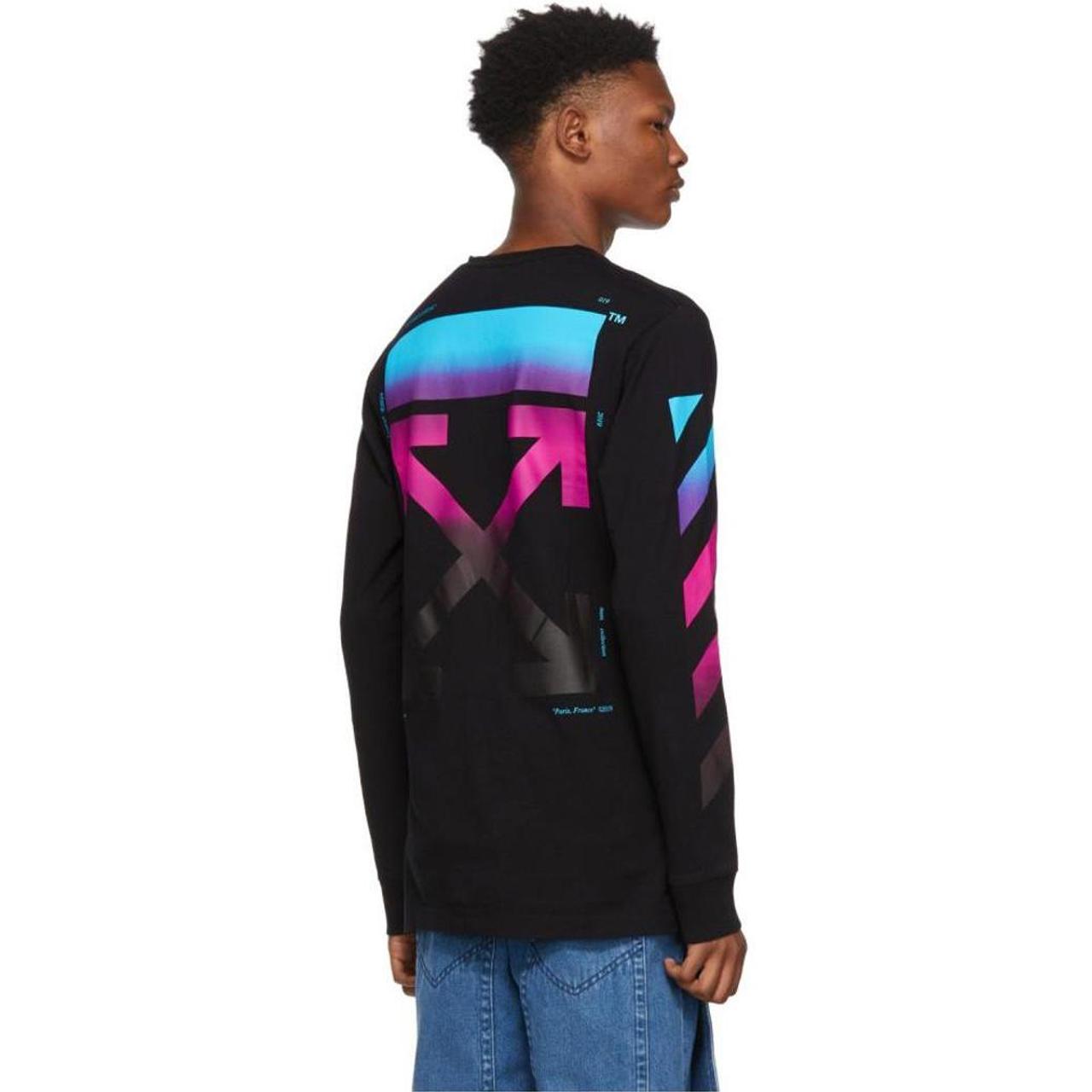 Off White FW19 Gradient Longsleeve Tee ssense. Depop