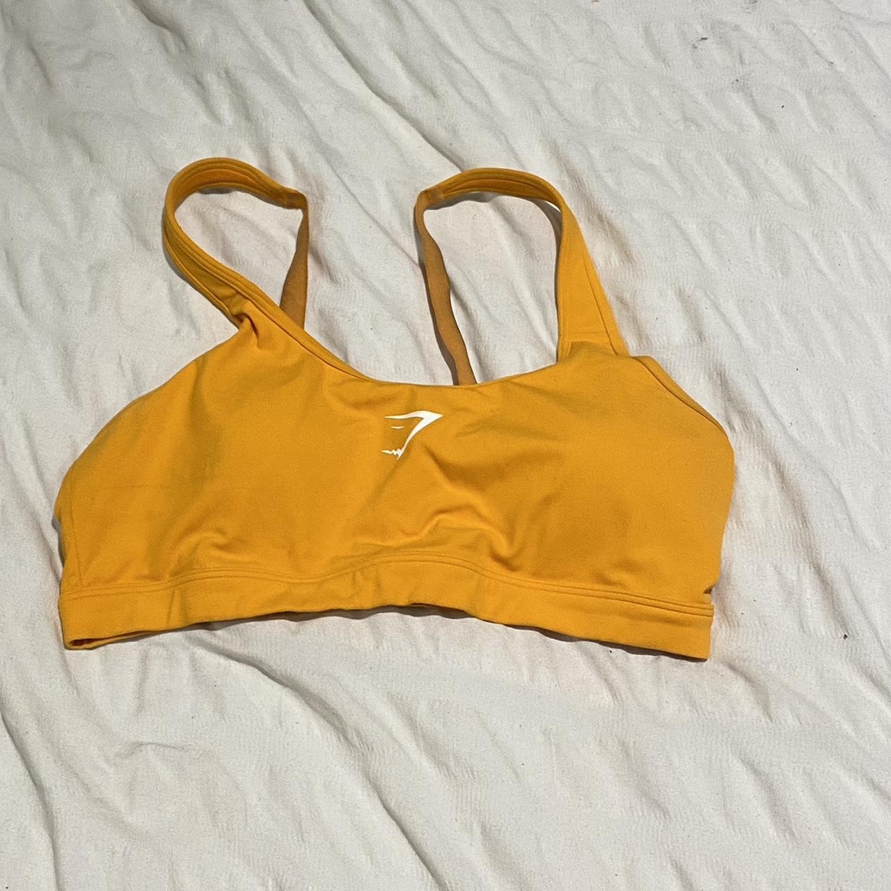 Gymshark Orange Sports Bra Worn a few times Size... Depop