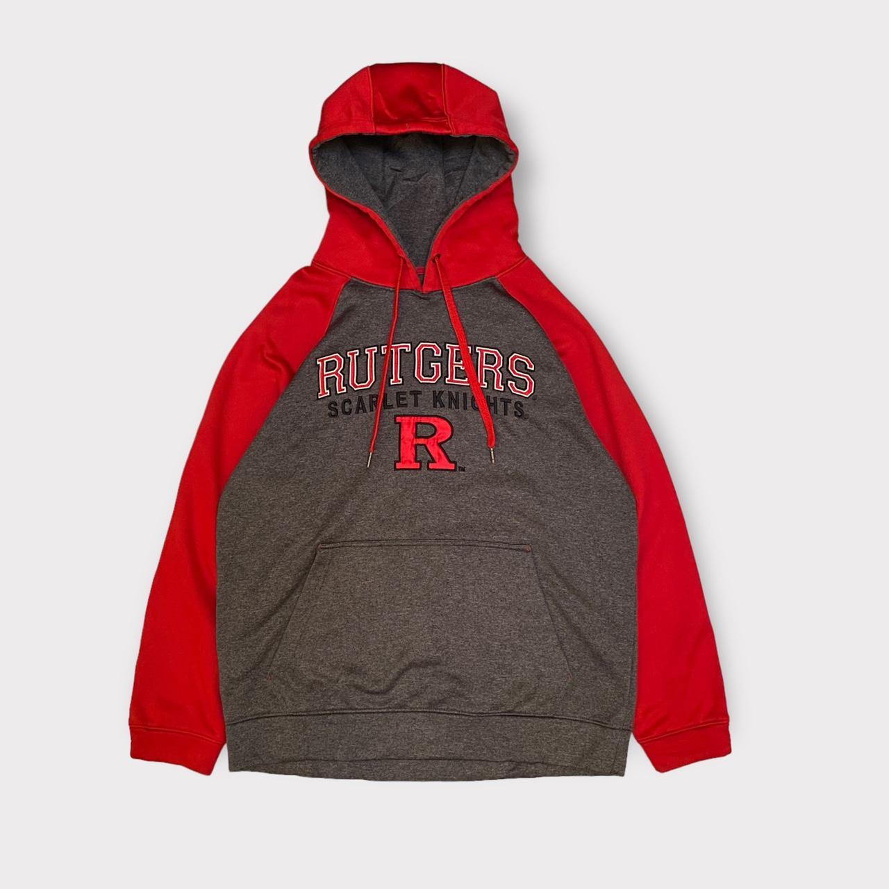 Hooded Sweatshirt Rutgers University Scarlett... - Depop