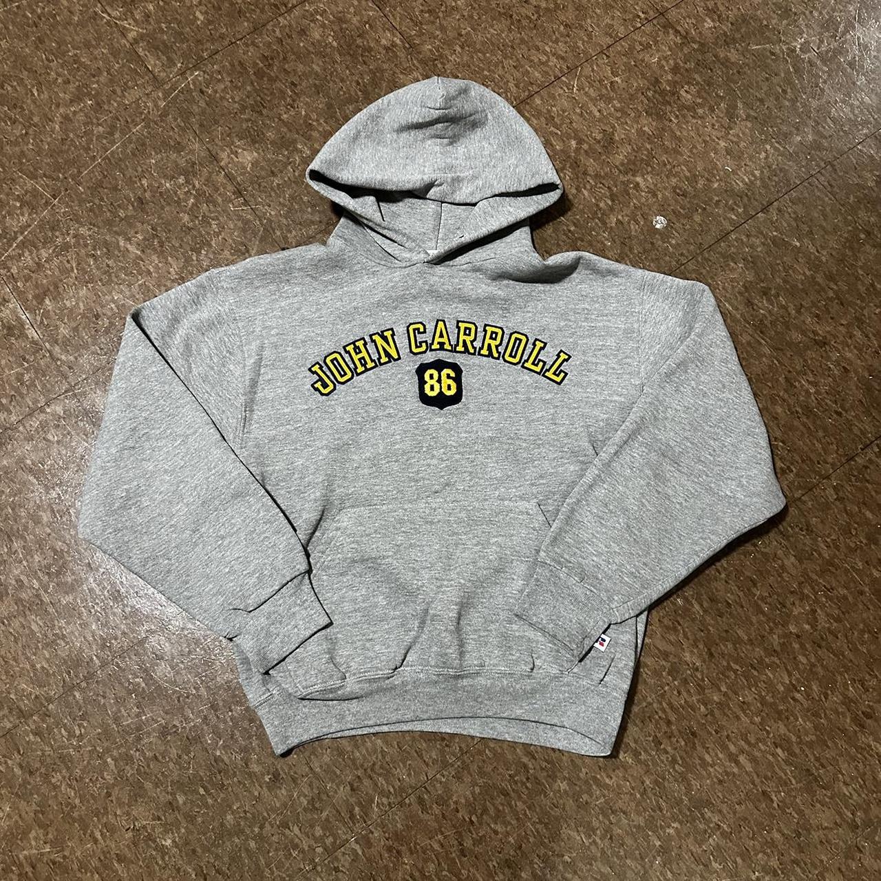 Russell Athletic Men's Grey Hoodie | Depop