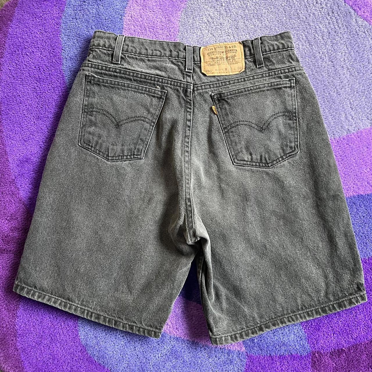 Vintage Levis 550 Orange Tab Denim Shorts Tagged 32... - Depop