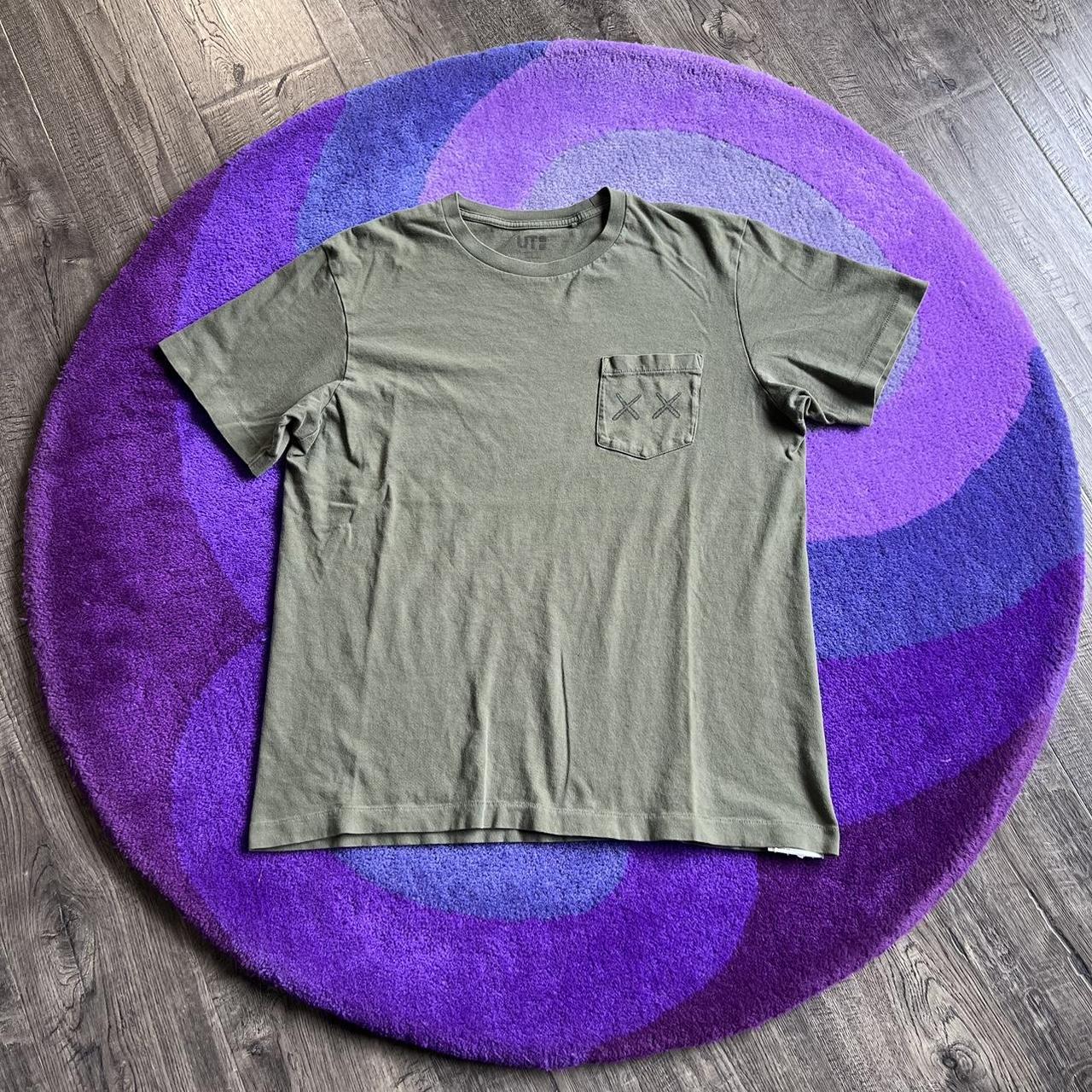 Kaws Men's Green T-shirt