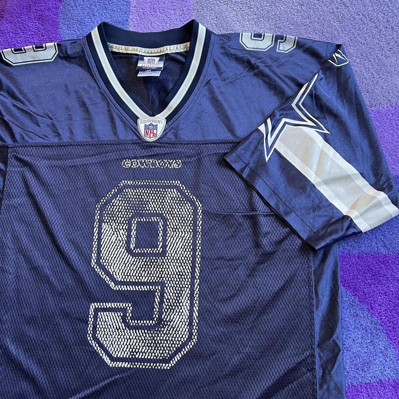 Dallas Cowboys Tony Romo Shirt Mens Blue White NFL - Depop