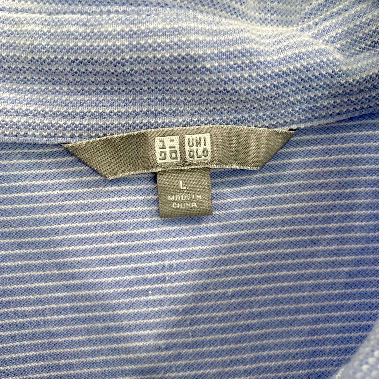 Uniqlo blue polo shirt size L. in excellent... - Depop