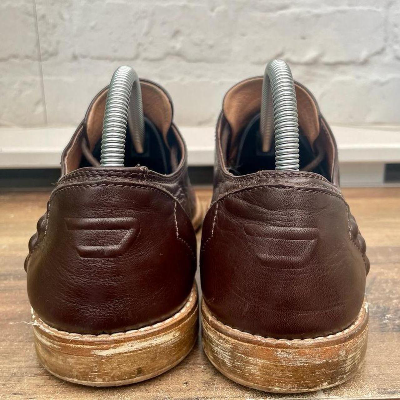 Mens Diesel Formal Shoes Soft Brown Leather Made in... Depop