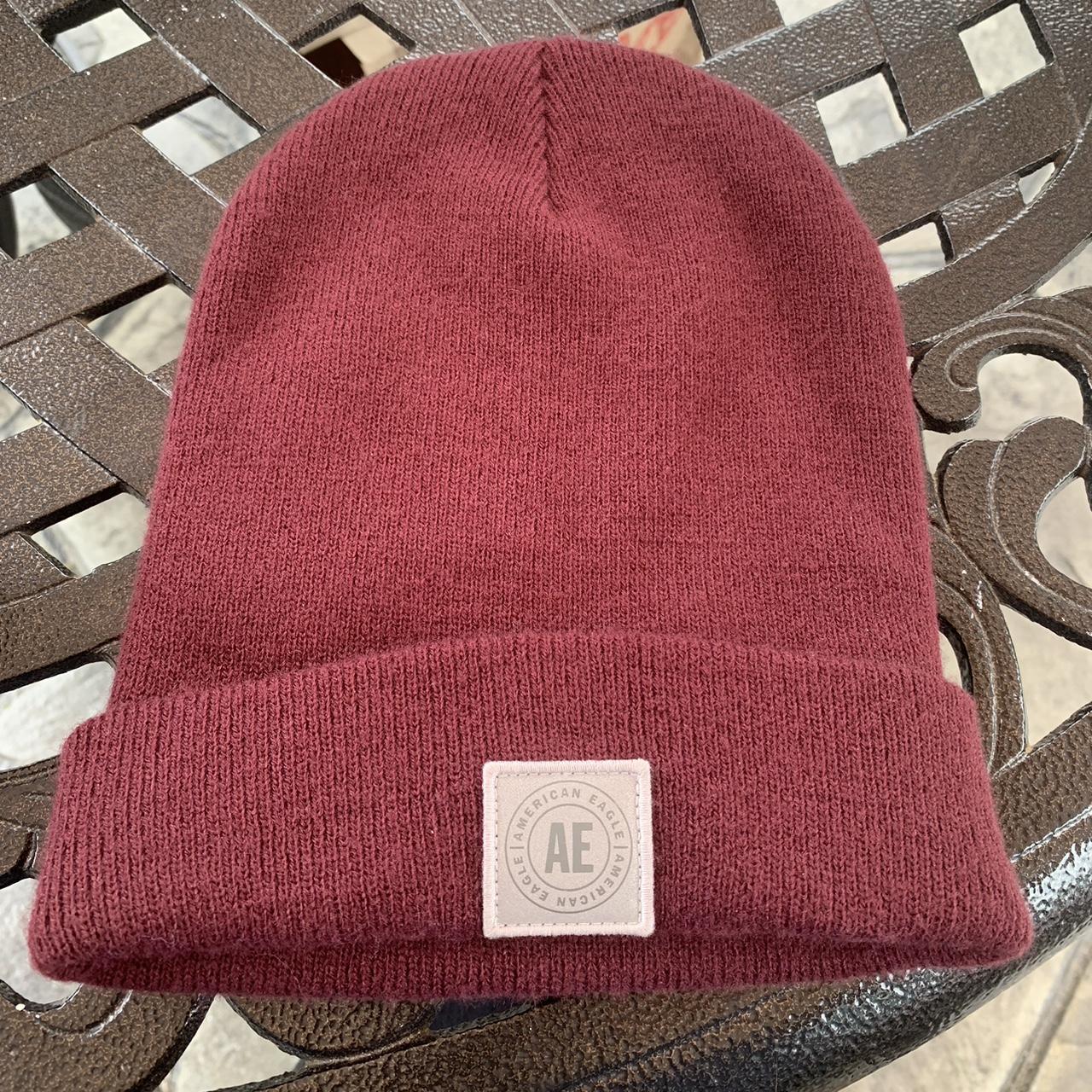 Maroon american eagle beanie #truereligion #y2k... - Depop