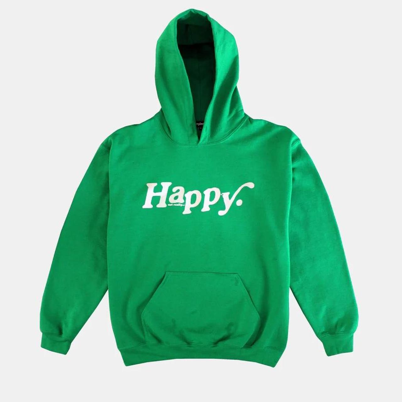 Sorry I’m busy happy hoodie Has had lots of wear,... Depop