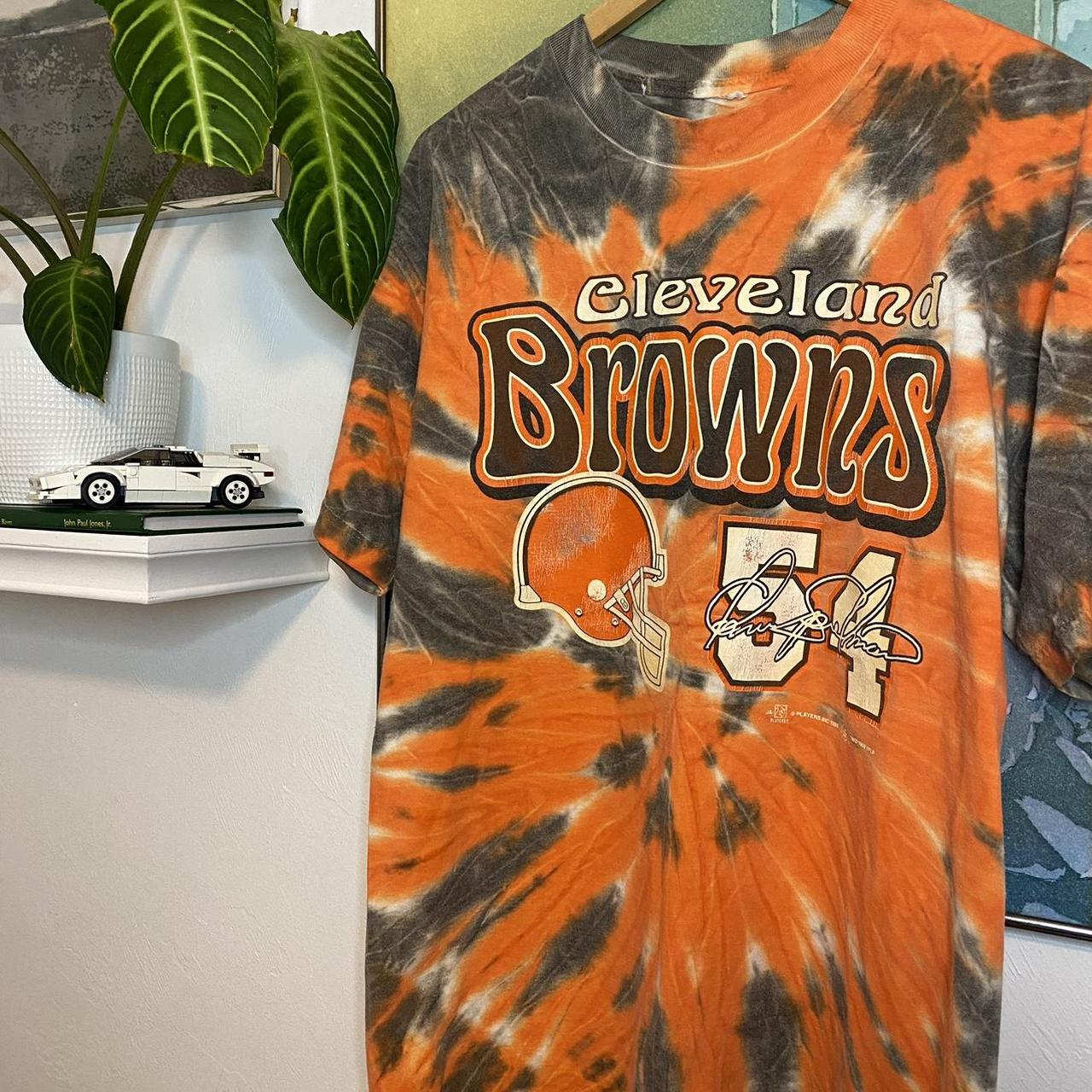 Vintage Cleveland Browns Tie dye tee - Tag is - Depop