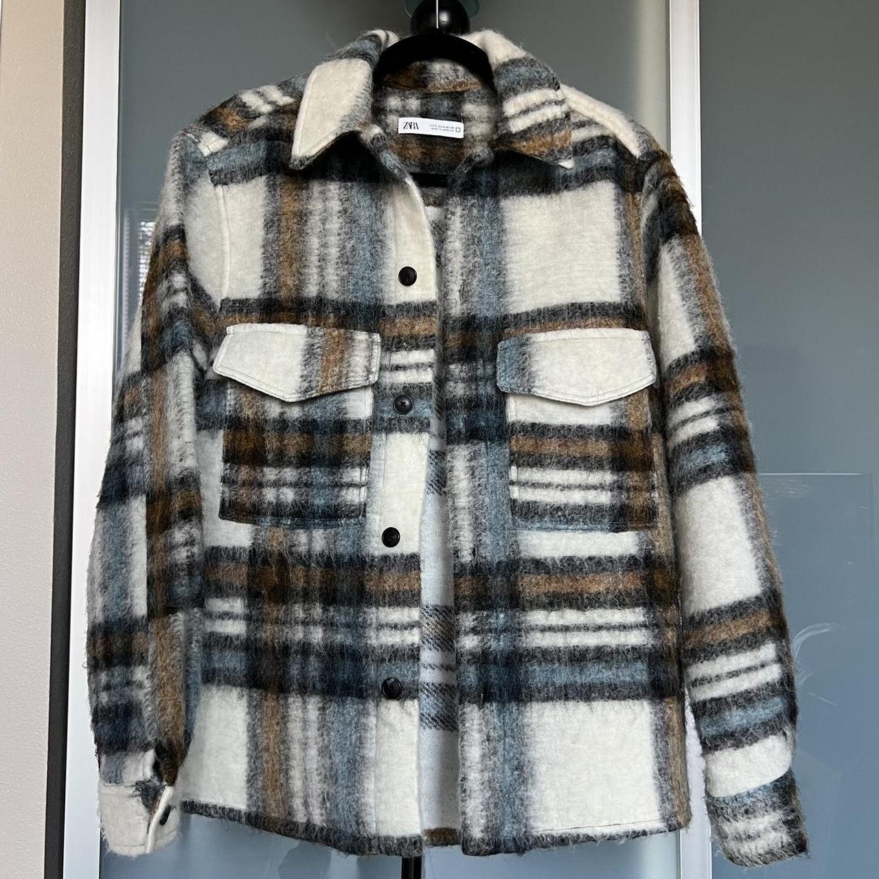 Checkered Zara Wool Blend Plaid Overshirt Review Zara Overshirt - Main Image