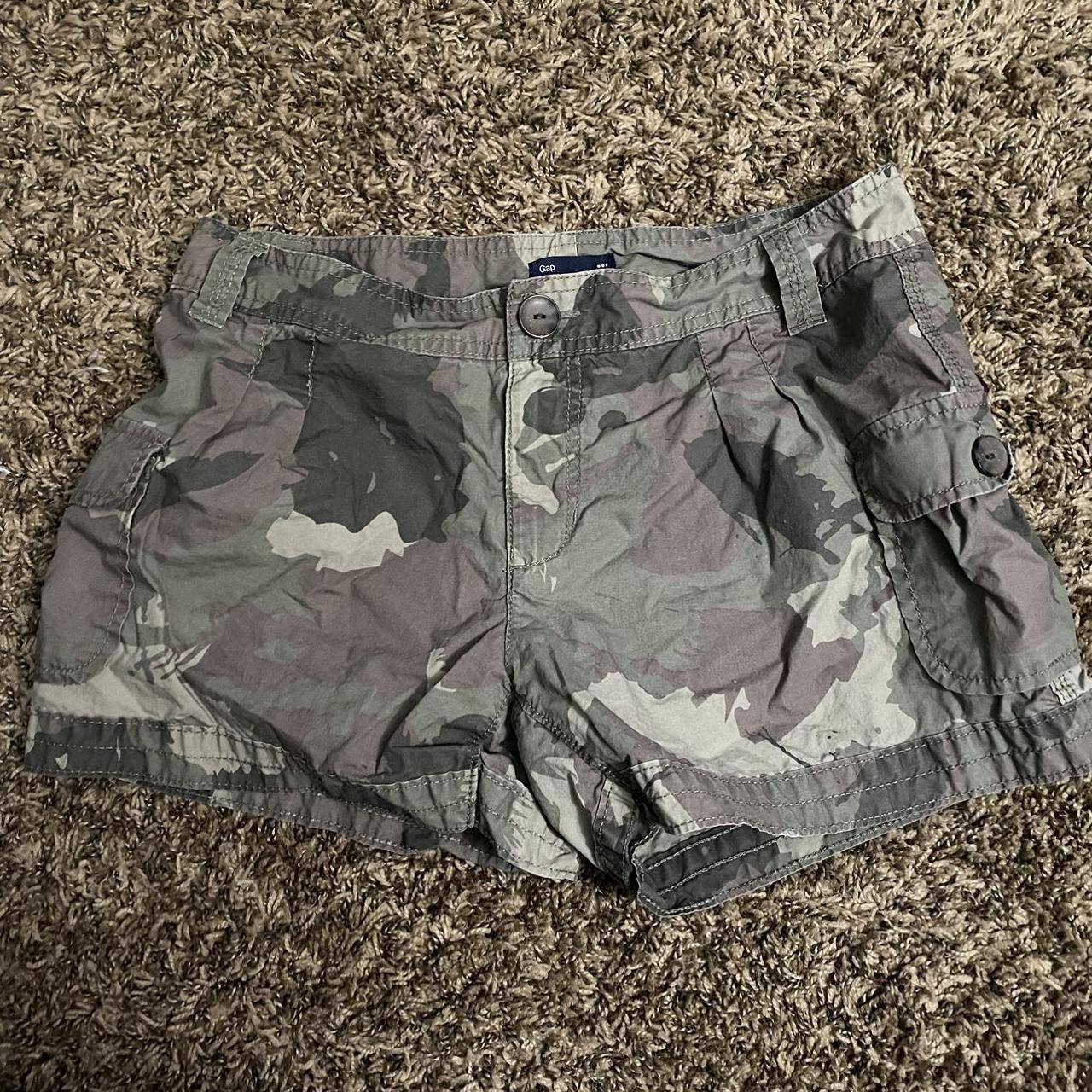 Gap Khakis Camo Cargo Shorts Men039s Size 33 Woodland Print Utility  Military  eBay