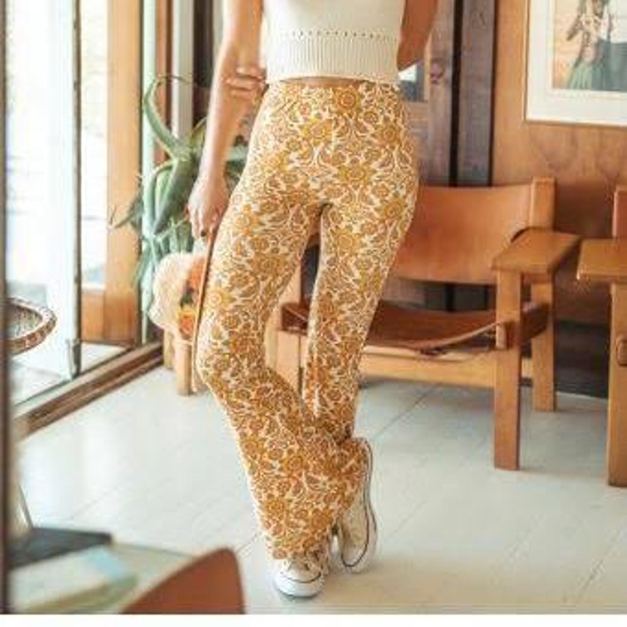 Ghanda Flare Pants Stretchy Fabric Worn Once And Depop