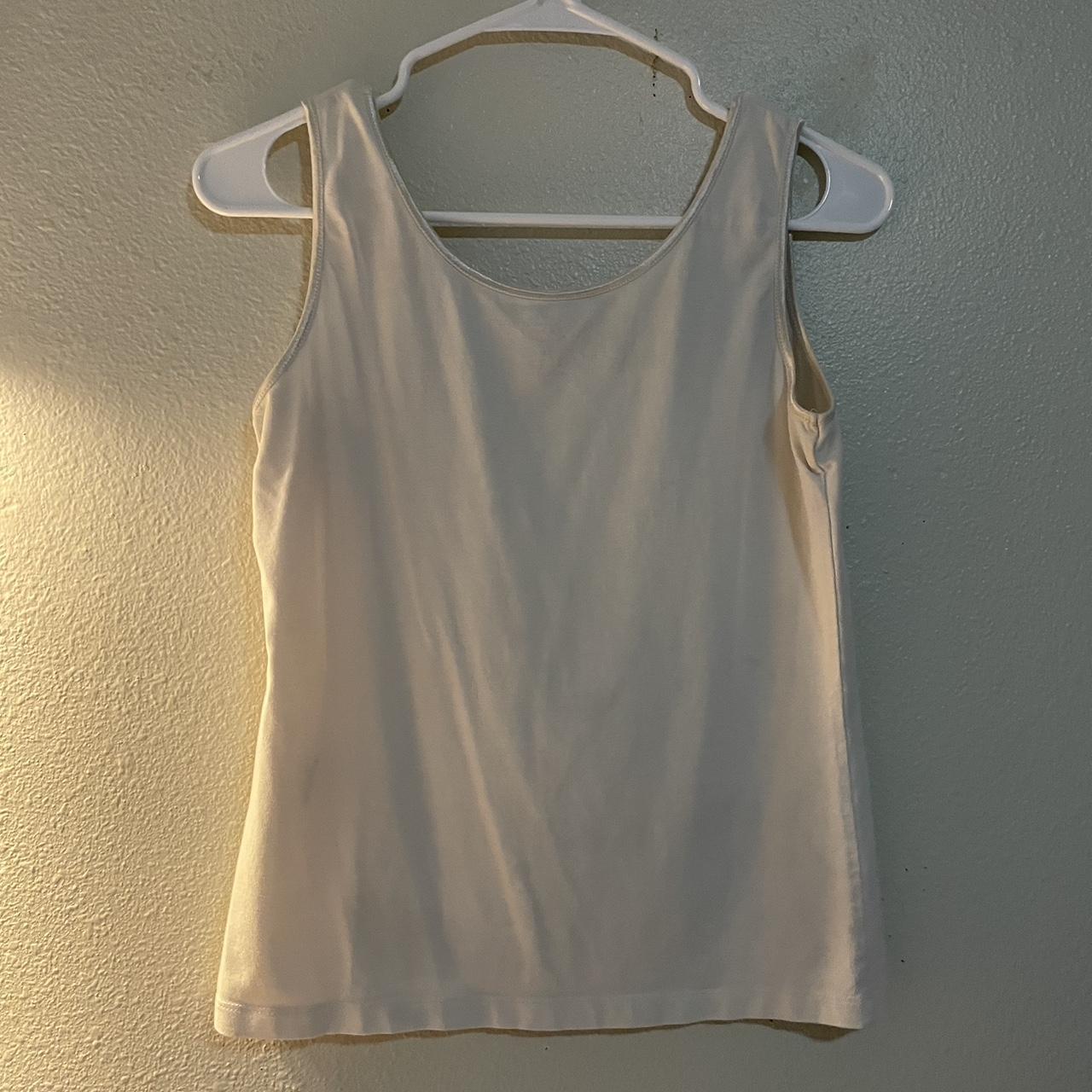 Y2K tank top with silk lining Size small by Talbots... - Depop