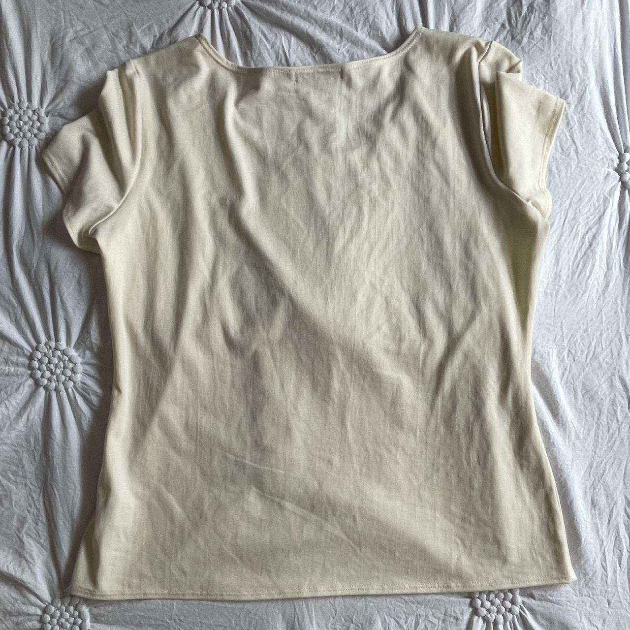 Vintage Cream top By notations size small A little... - Depop