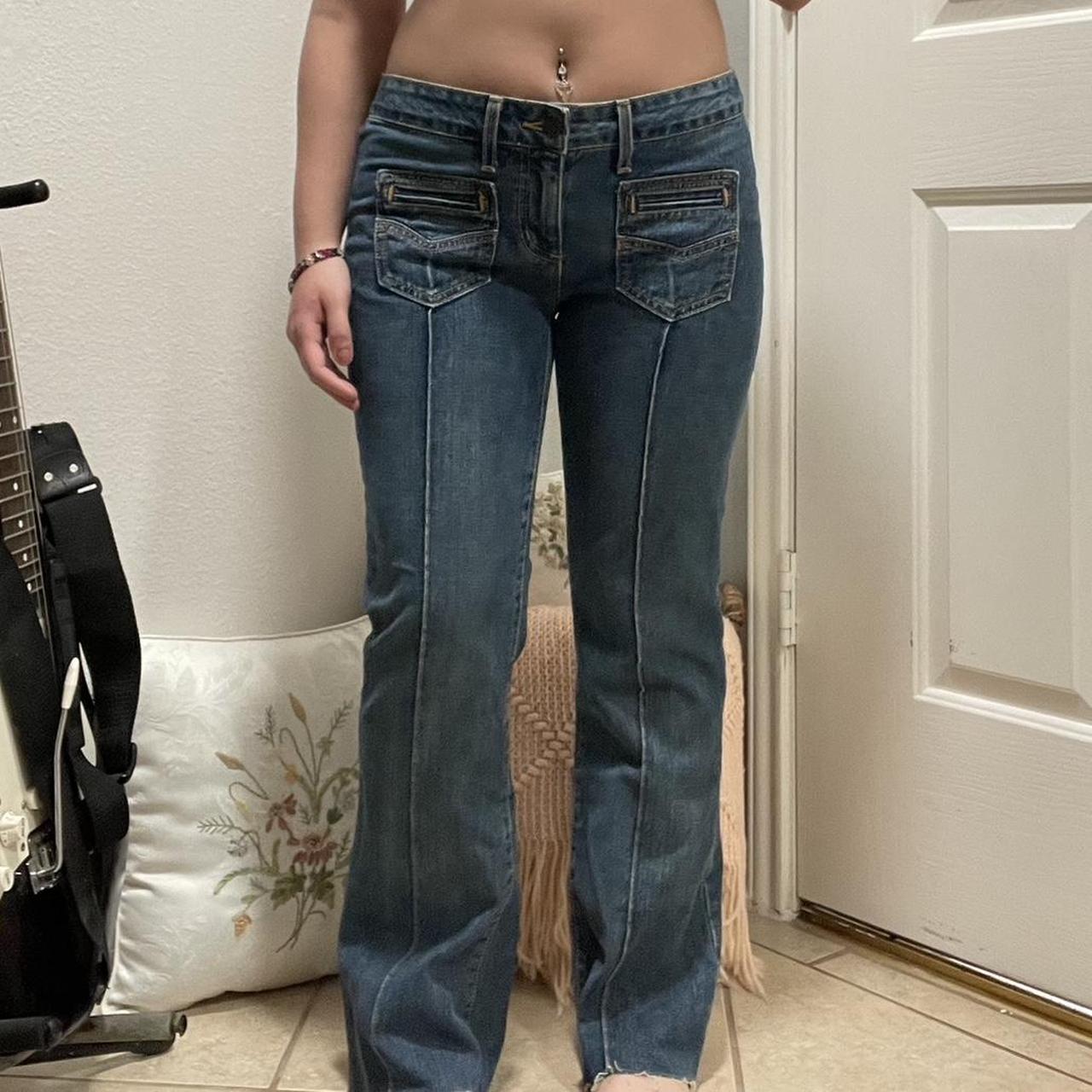 Brandy Melville low rise Agatha Jeans The pockets... Depop