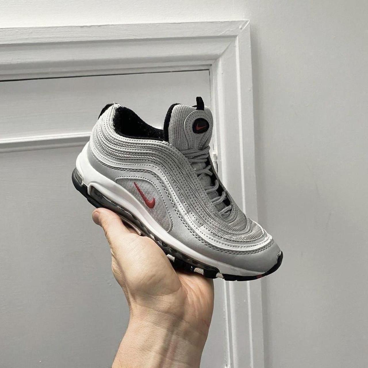 Nike Air Max 97 trainers. Hard silver bullet. Depop