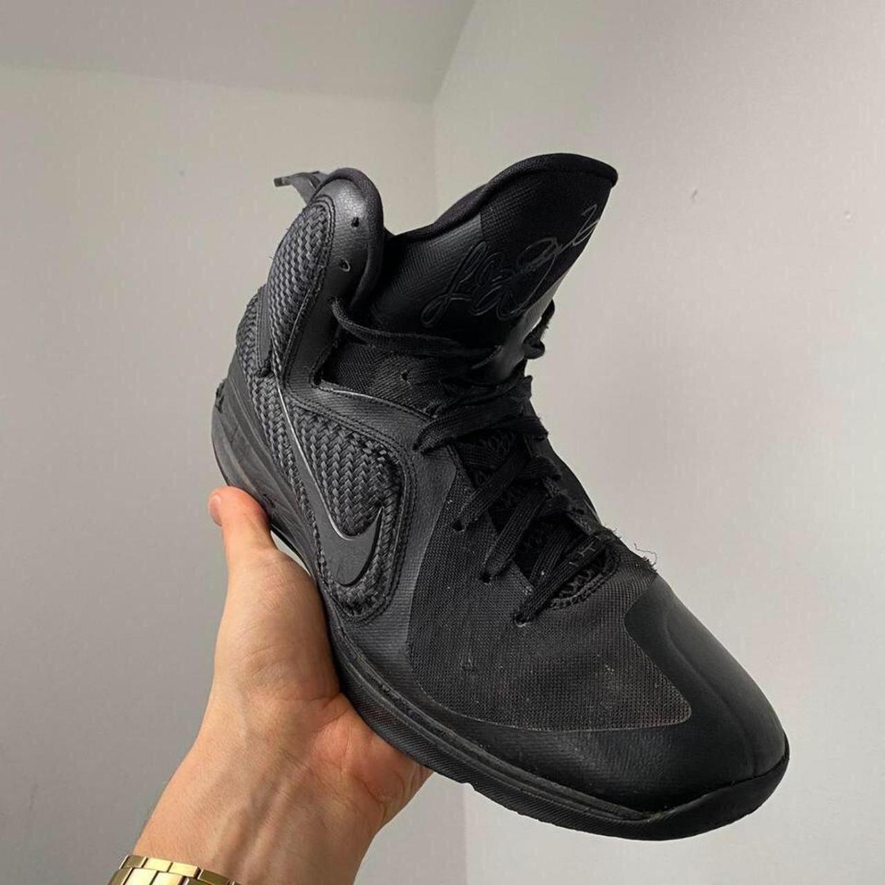 Nike Lebron 9 Blackout trainers. Absolute. Depop