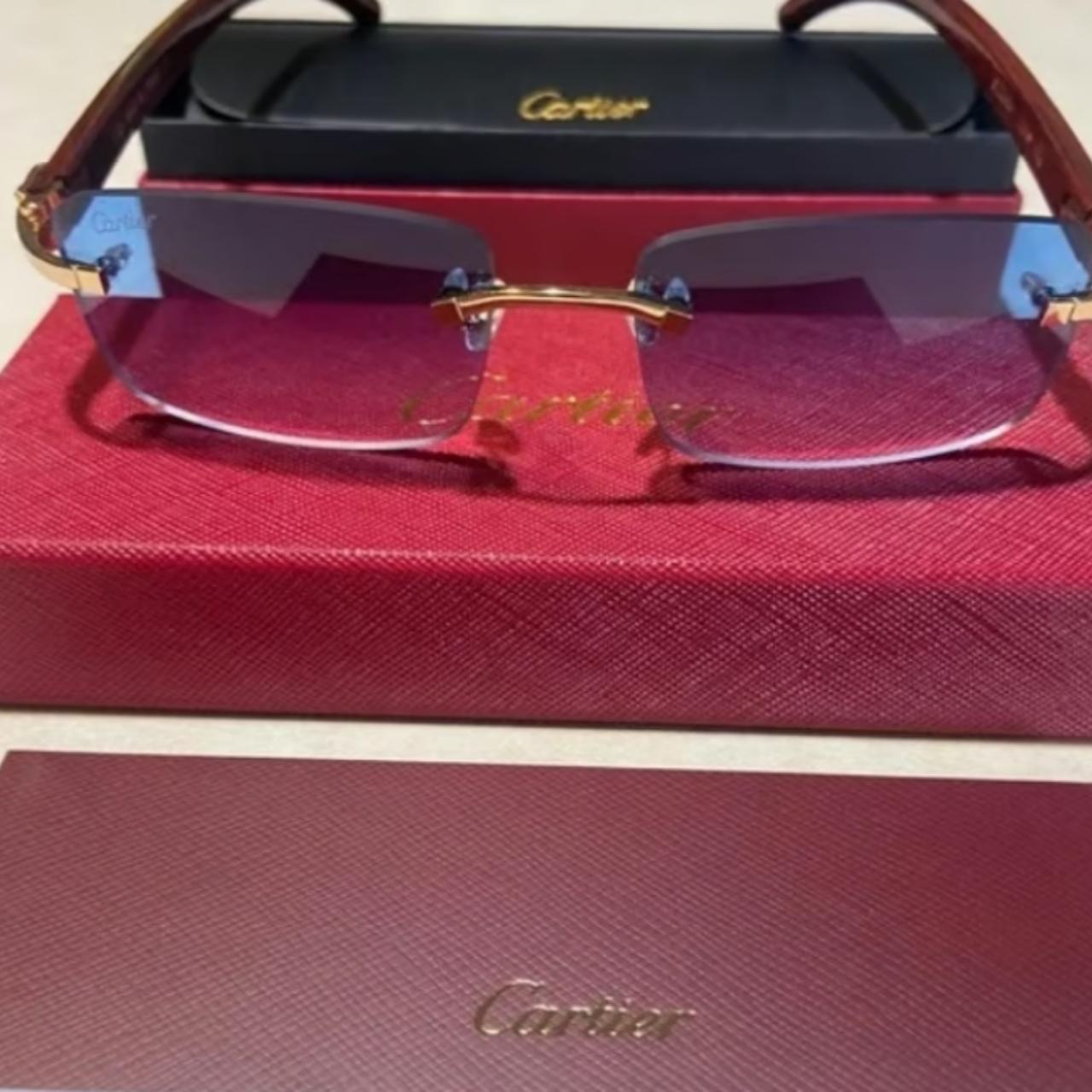 Cartier glasses men Cartier Glasses Blue Lenses... - Depop