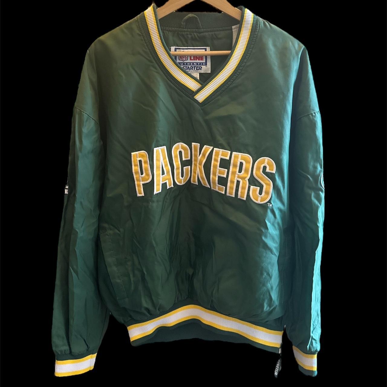 VTG* Starter Green Bay Packers Jacket Mens Sz L Pro Line