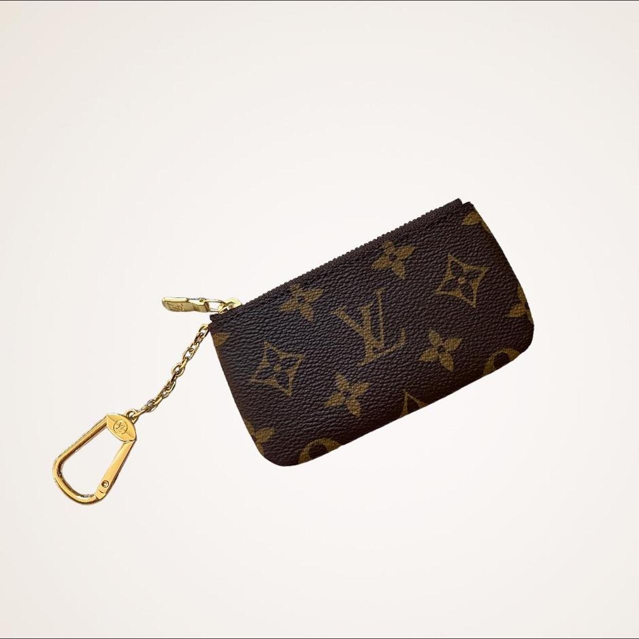 M62650 Louis Vuitton Key Pouch Monogram Coated Canvas In Brown
