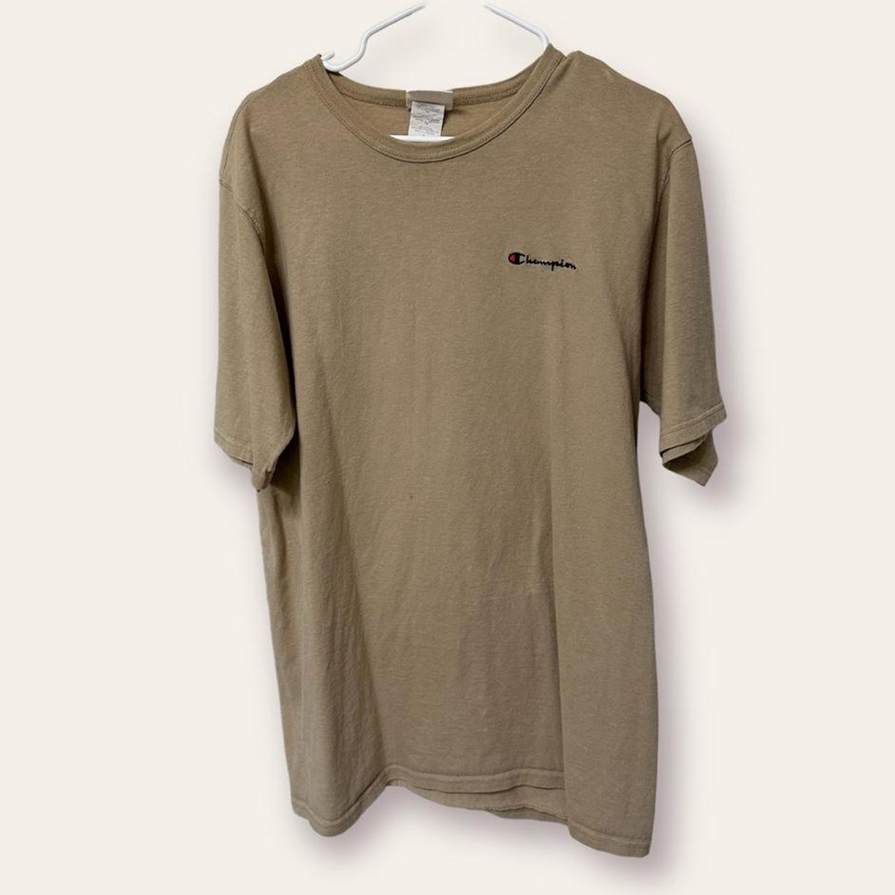 tan champion t shirt