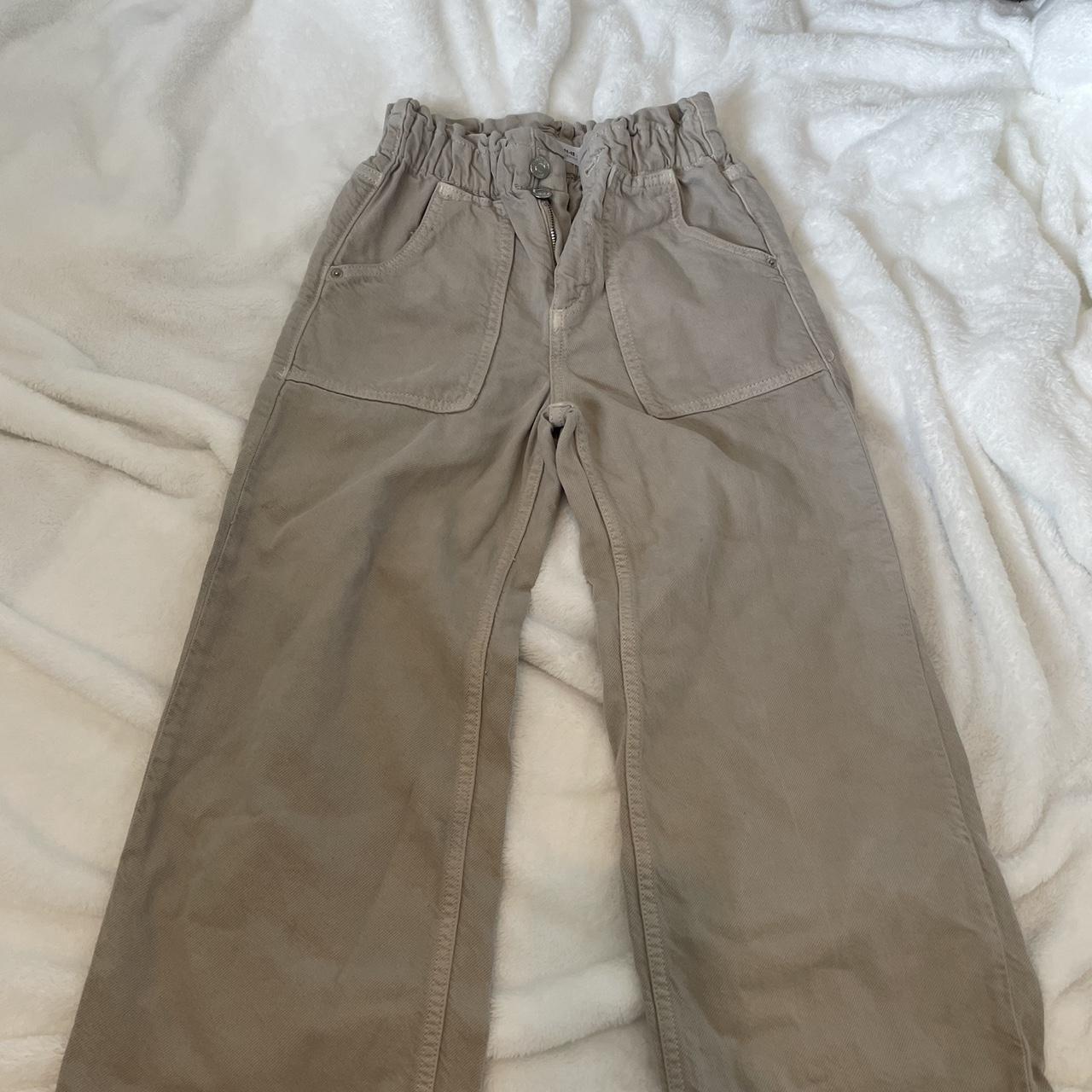Zara Cream Jeans Depop