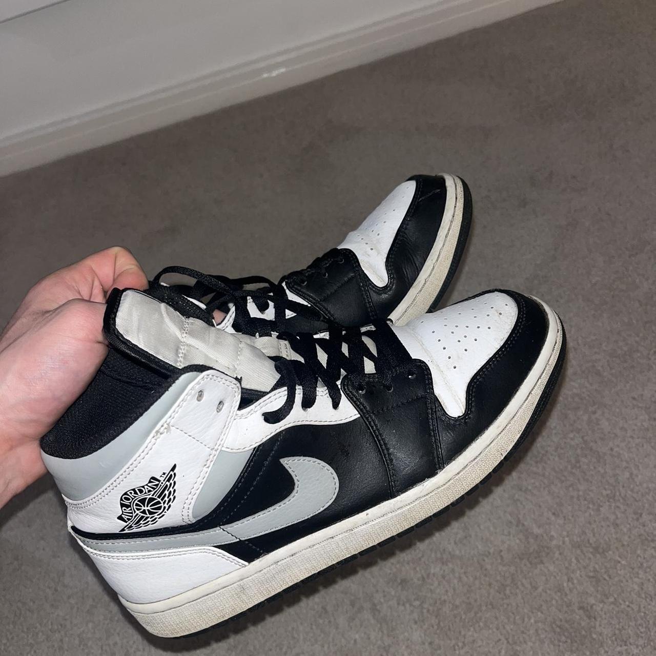 white black gray jordan 1