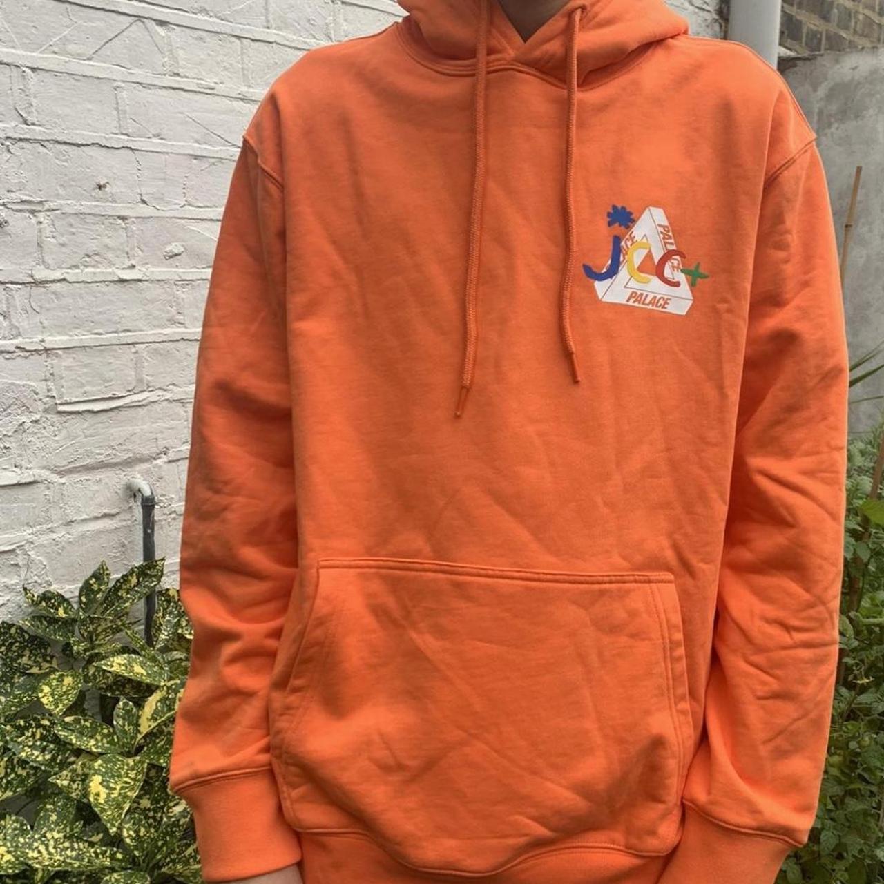 Orange designer hoodie online