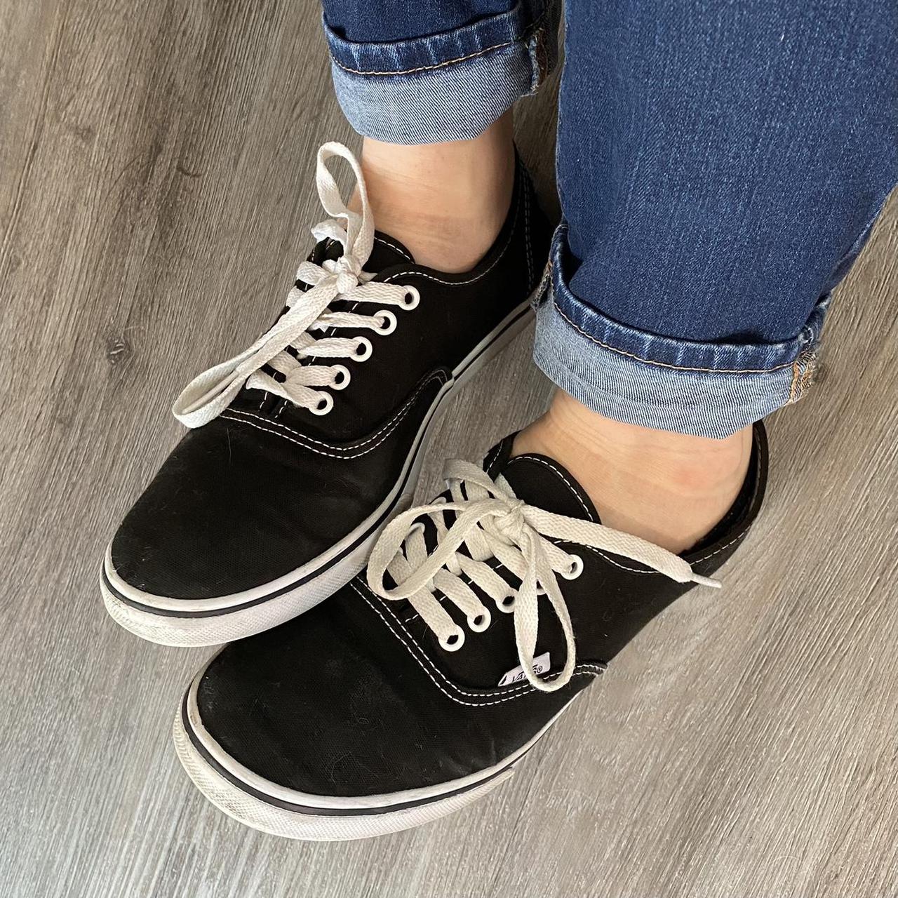 Vans Women S Black Trainers Depop   P0 