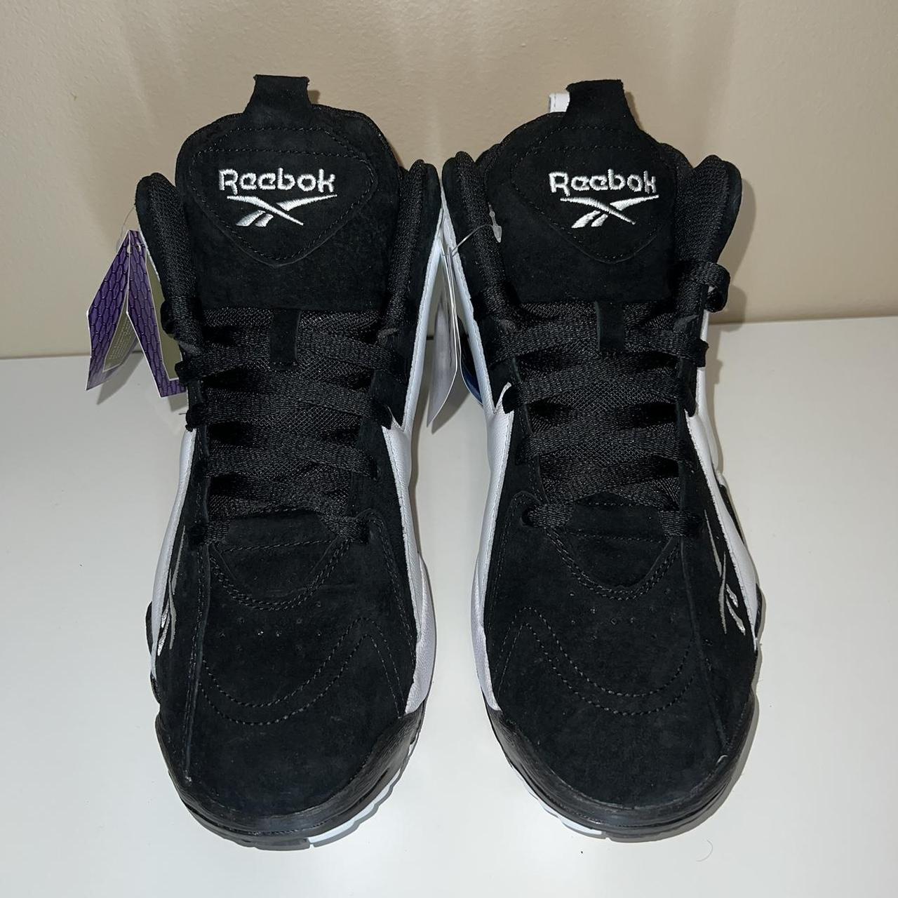 Reebok Kamikaze II Size 7 (8.5W) Black White | Depop