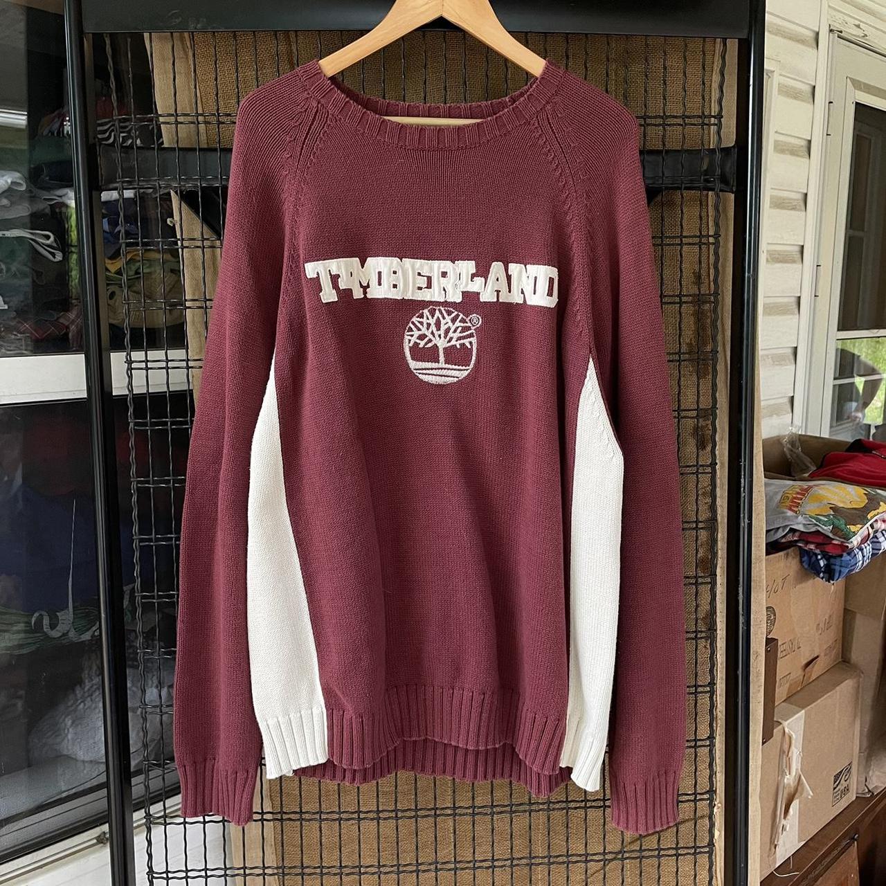 White discount timberland jumper