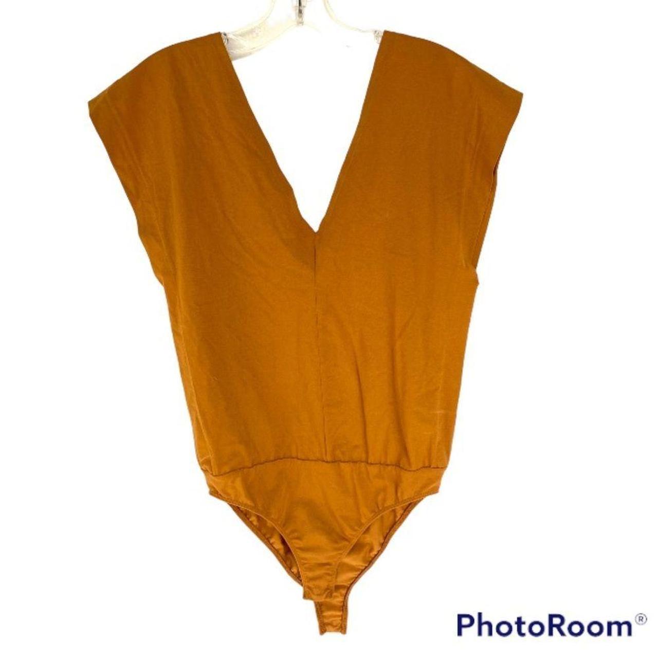 Zara W B collection mustard bodysuit S Size... Depop