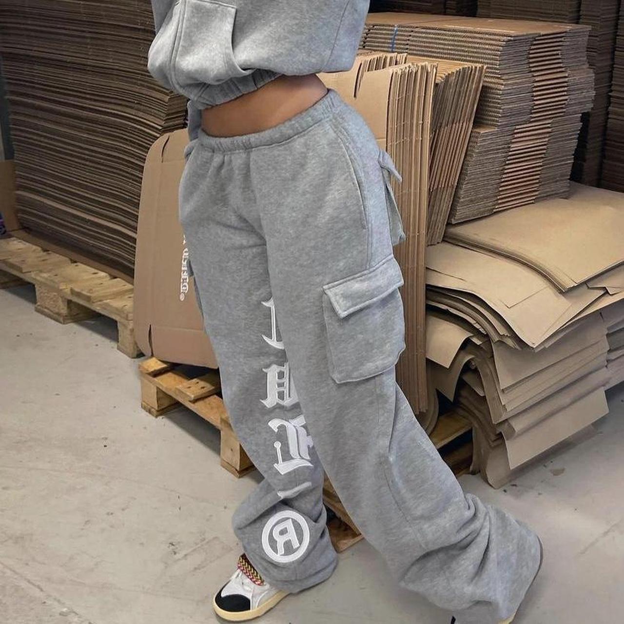 Grey hidden cult tracksuit in size small Worn once... - Depop