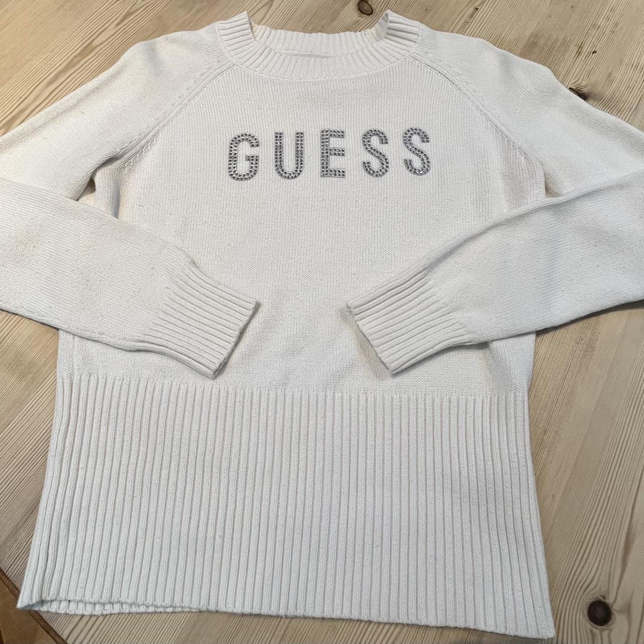 Guess best sale cream jumper